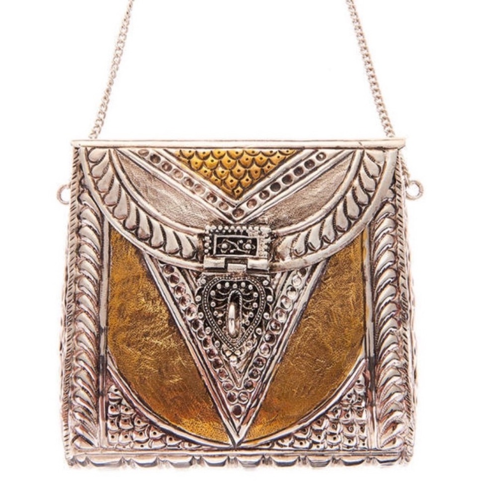 From ST Xavier Silver and Gold Western Metal Bag